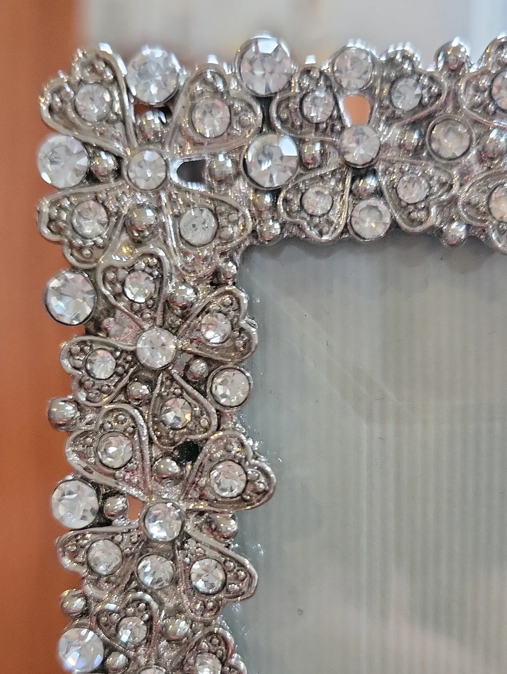 ​Olivia Riegel Silver Evie Crystal 4x6 Photo Picture Frame NEW RT1365